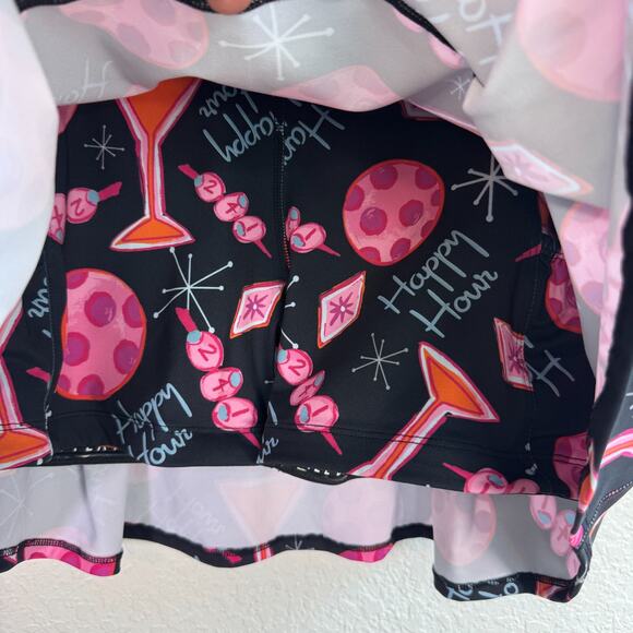 Pickleball Bella Skort Womens 2 Happy Hour Athletic Tennis Kick Pleat Medium - Picture 6 of 9
